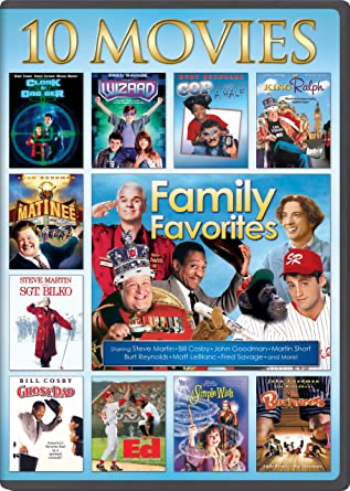Family Favorites: 10 Movie Collection: Cloak & Dagger / Wizard / Cop And A Half / King Ralph / Matinee / Ghost Dad / Ed / ... - DVD