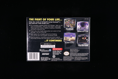 Ultimate Mortal Kombat 3 SNES 9.6 A+ - NEBRASKA COLLECTION