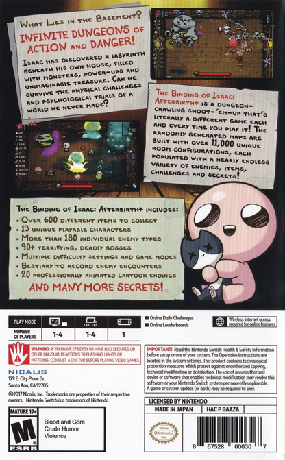 Binding of Isaac Afterbirth + - Switch