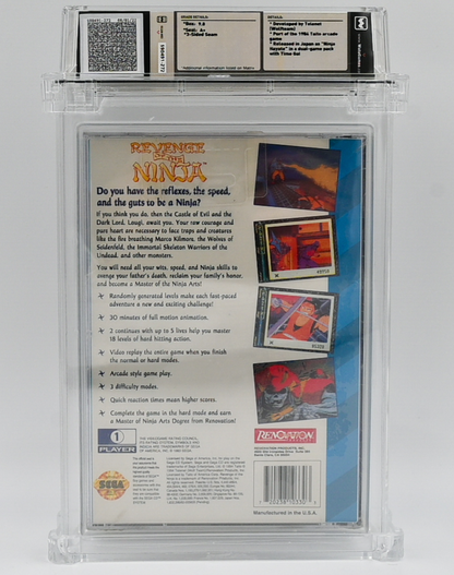 Revenge of the Ninja SEGA CD 9.8 A+ - NEBRASKA COLLECTION