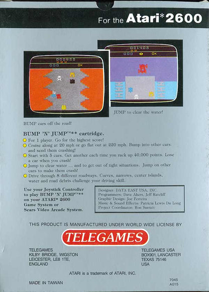 Bump 'N' Jump (Silver Label) - Atari 2600