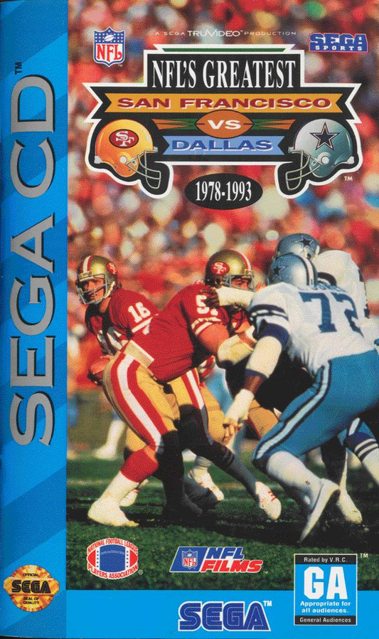 NFL's Greatest: San Francisco vs Dallas - Sega CD