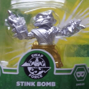 Silver & Gold Stink Bomb - Skylander SWAP Force Chase Variant Character