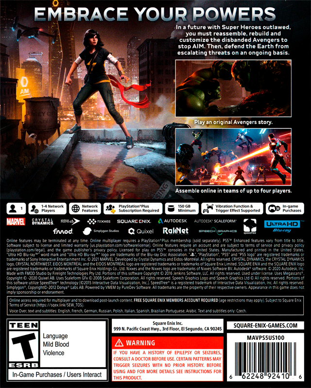 Marvel Avengers - PS5