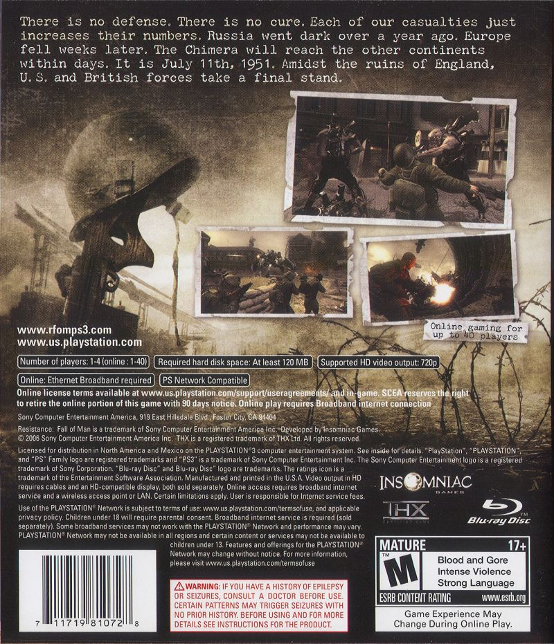 Resistance: Fall of Man - PS3