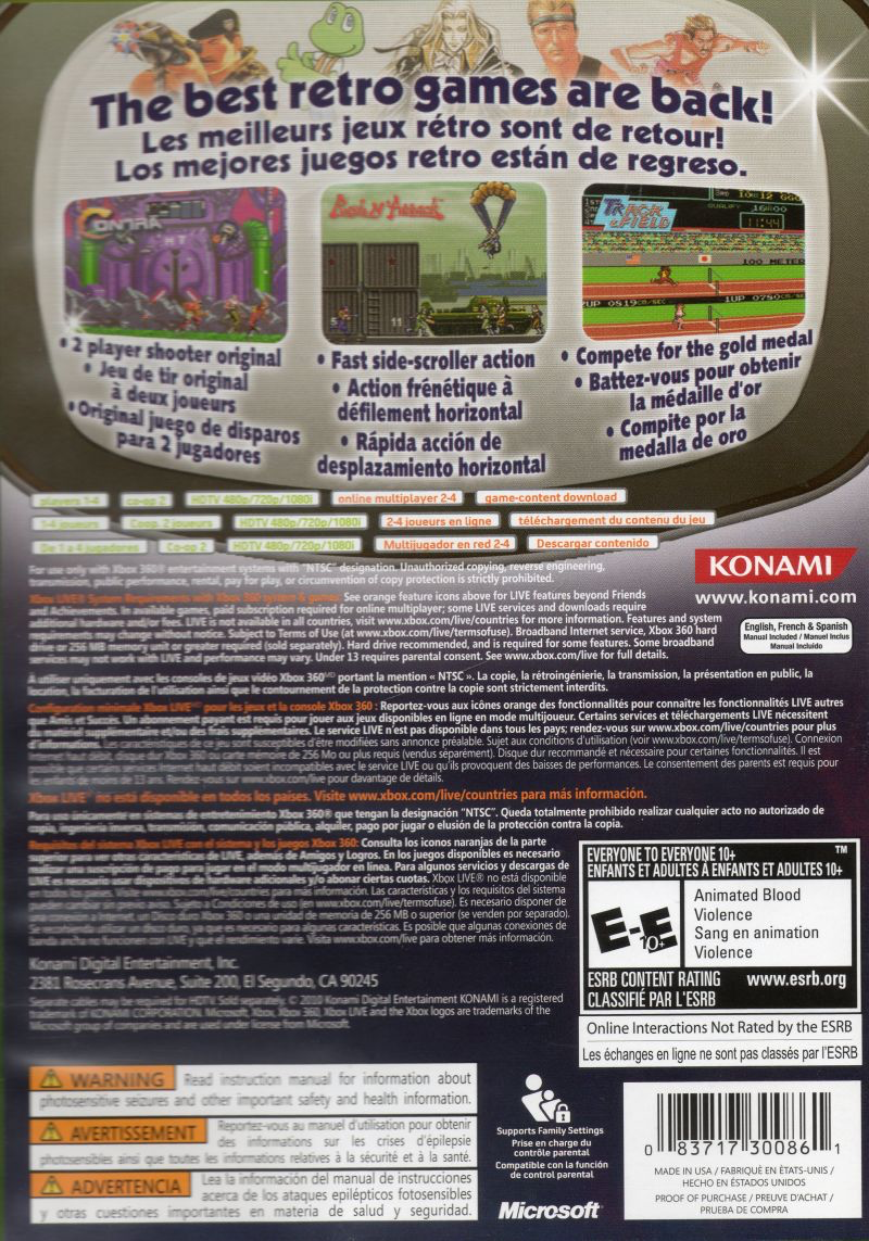 Konami Classics: Volume 2 - Xbox 360