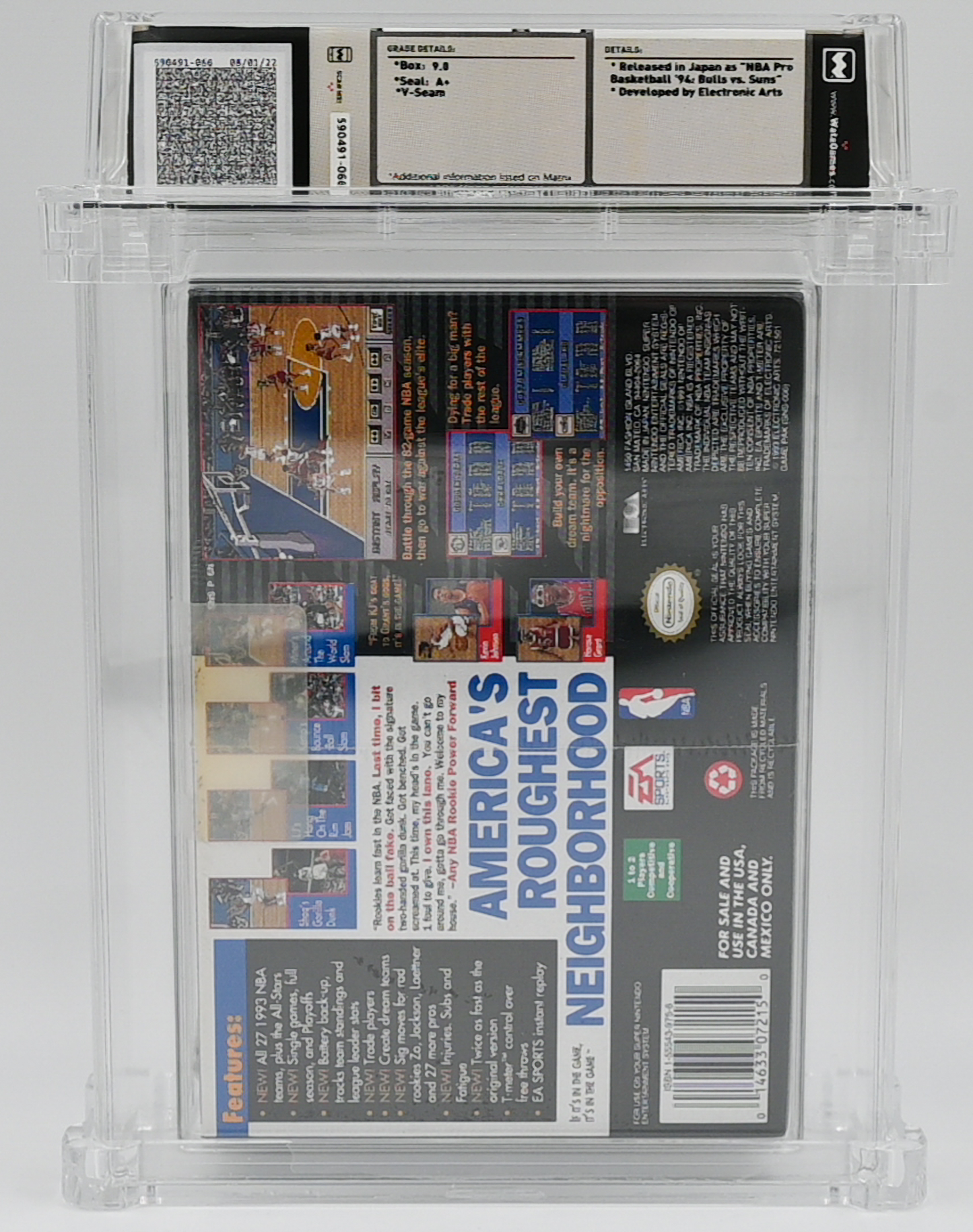 NBA Showdown SNES 9.8 A+ - NEBRASKA COLLECTION