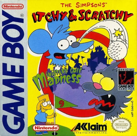 Itchy & Scratchy in Miniature Golf Madness - Game Boy