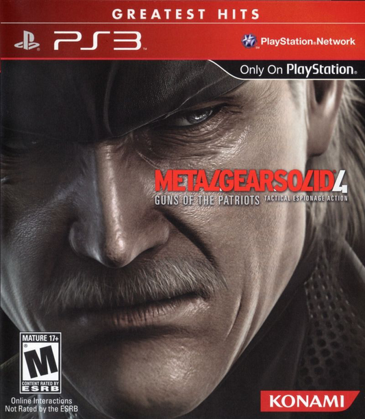 Metal Gear Solid 4: Guns of the Patriots - Greatest Hits - PS3