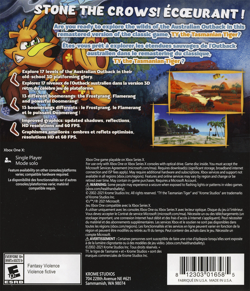 Ty the Tasmanian Tiger HD - Xbox Series X