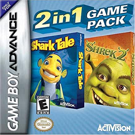Shrek 2 and Shark Tale 2 in 1 - GBA