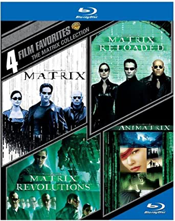4 Film Favorites: The Matrix Collection: The Matrix / The Matrix Reloaded / The Matrix Revolutions / Animatrix - Blu-ray SciFi VAR VAR